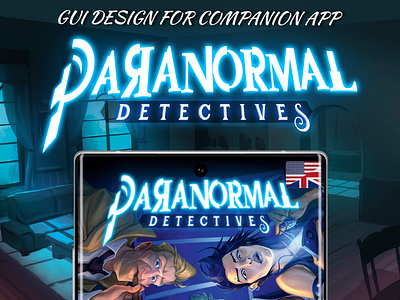 Paranormal Detectives companion app UI design