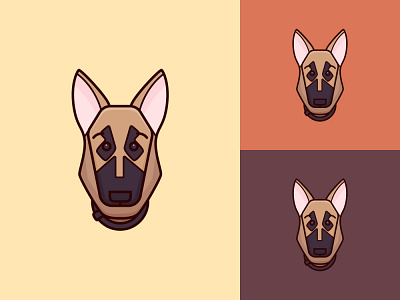 German shepherd characterdesign design dog dog illustration illustration minimal