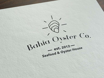 Bahia Oyster Company logo mockup