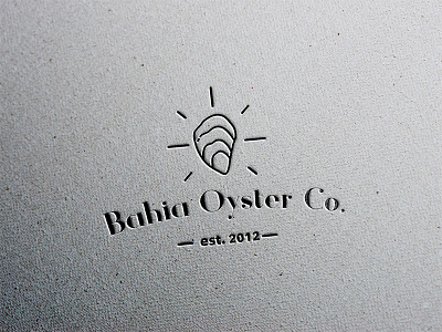 Bahia Oyster Company logo mockup