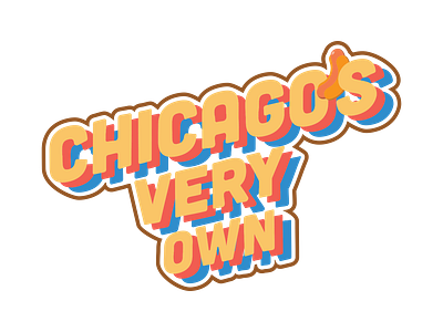 Chicago's Very Own brand identity illustration logo photoshop