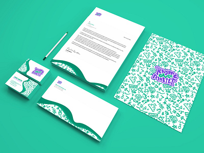 Letterhead system brand design brand identity design education hip hop illustration typography vector