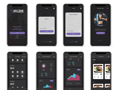 Anytime Fitness App Re-Design fitness app