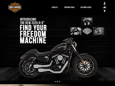 HarleyDavidson Design Mockup