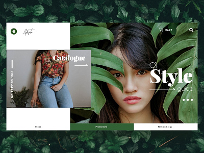 Fashion Site clean concept design fashion layout minimal ui design