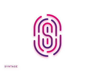 Syntage brand branding design fingerprint identity logo