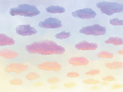 Sunrise aesthetic clouds digital art drawing illustration illustrator nature scenery sky