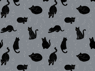 black cats pattern