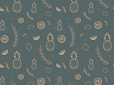 Fruits! Repeating pattern backgrounds digital art drawing hand drawn illustration illustration illustrator pattern design