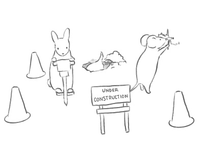 Under Construction website animation