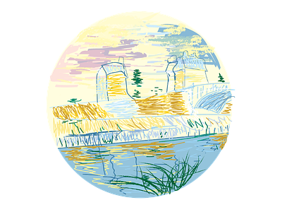 Van Gogh icon 2 art art history doodle icon design icons illustration illustrator painting van gogh