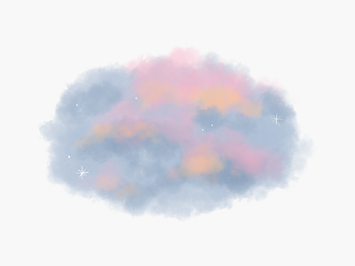 Fluffy Clouds clouds digital art doodle drawing graphic design illustration illustrator nature stickers