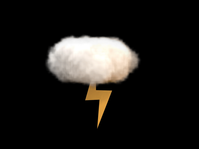 Lightning weather ui 动画 闪电