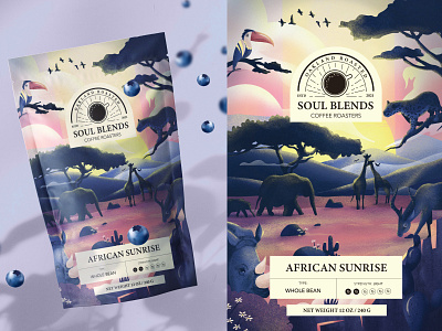 Coffee Package Design Africa 2d 3d cafe coffee design flat illustration logo logotype mockup package package design product design typogaphy