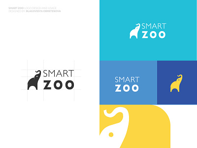 Smart Zoo Logo Education brand brand identity branding clean design education graphic design guideline icon identitiy layout logo logos minimal portfolio smart typography vector