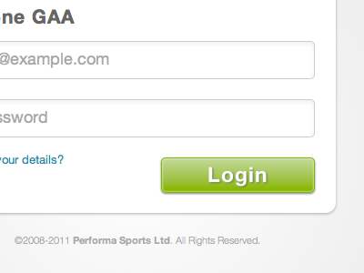 Login Form Refinement button form login performa sports ui