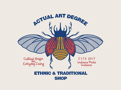 ACTUAL ART DEGREE design handlettering logo vintage