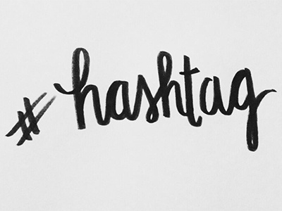 #hashtag lettering sketch