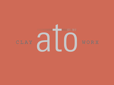 Andrew Outcalt- Clay Worx chad musch clay logo pottery typography