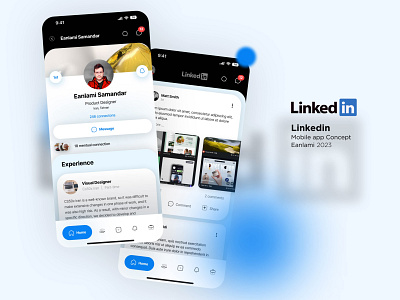 LinkedIn mobile app concept