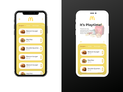 The Food App design app app design design food interface ios mobile product design ui ux yellow
