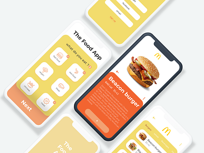 The Food App design app app design application interface ios mobile product design ui ux