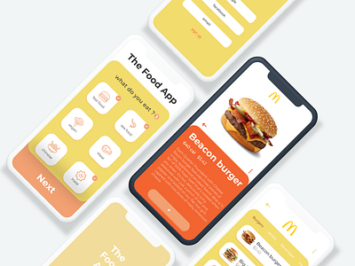 The Food App design