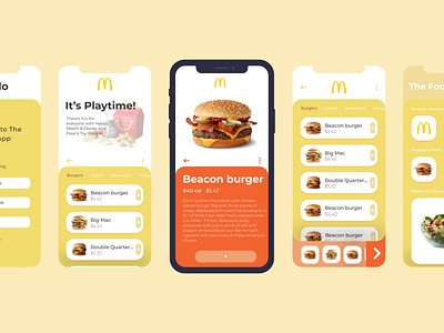 The Food App design app app design application design interface ios mobile product design ui ux