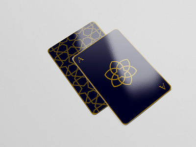 playing cards with Islamic geometric pattern - 2