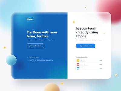 Boon - Sign up / Sign in app branding design illustration ui