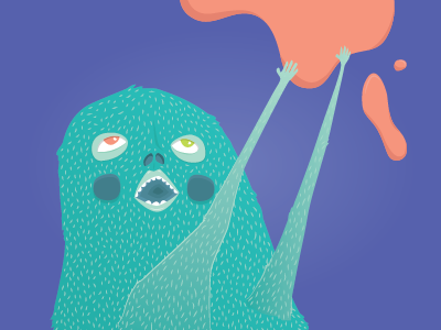 All I Want is Juice blob creepy feed illustration liquid monster