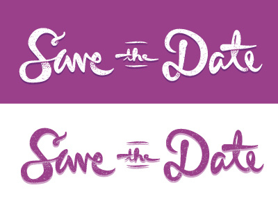 Save da Date date hand lettering save type wedding