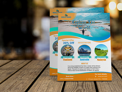 Travel flyer design