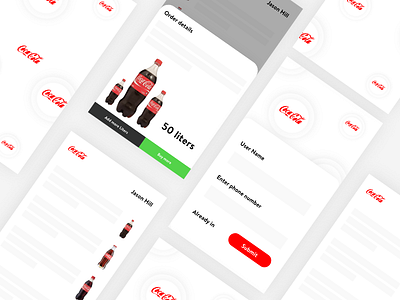 Coca-Cola app design