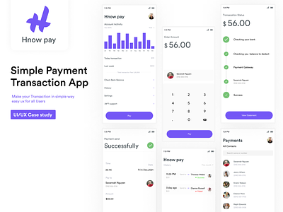 Hnow payment app design