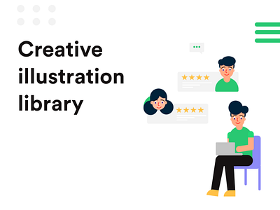 Creative illustration library