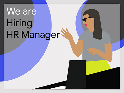 Hr Manager Hiring ad ads advertisement animation branding chennai design designers facebook ad flat google ad banner google ads hiring illustration illustrator lettering typography ux vector web website