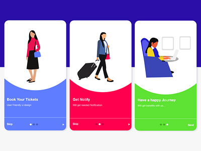 Travel app Onboard screen apponboardscreensillustrations