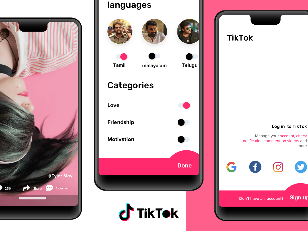 Tiktok redesign app by nivas bharat on Dribbble