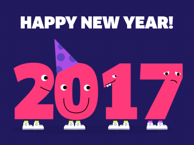 2018 Happy New Year 2018 2d aftereffects animation awesometlv design newyear pepper