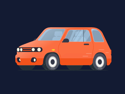 Car 2d animatecc animation design