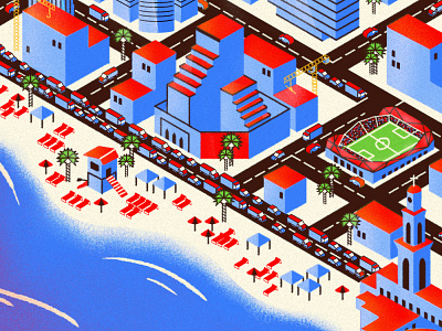 Tel-Aviv Isometric