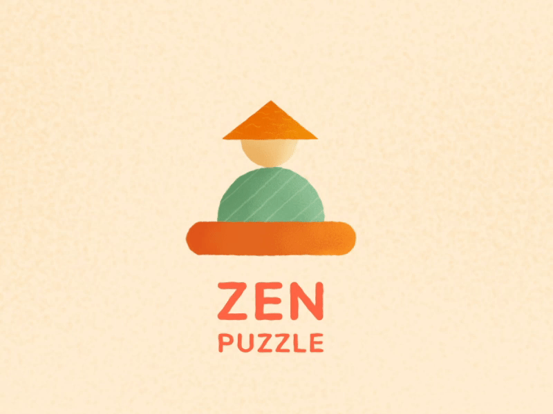 Zen puzzle logo animated gif animatedgif animation be brand branding calm design keep logo logodesign logotype motion motiondesign puzzle zen