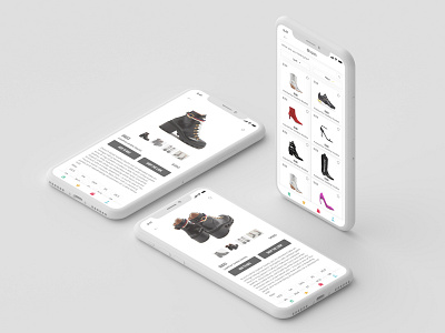 Online shoes shopping application ui boutique concept design fashion fashion brand gucci laboutique multibrand online online app shopping ui women