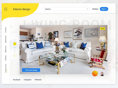 Interior Design Website blue and white design furniture interior design online shopping sofa ui website yellow