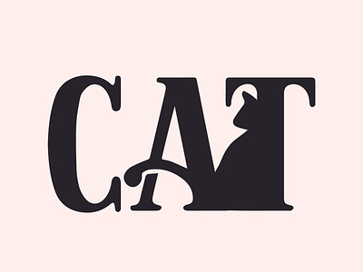 Cat negative space black cat design logo logotype negative space logo negativespace