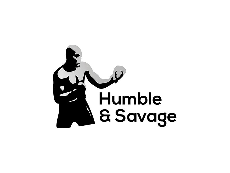 Humble & Savage #2 adobe illustrator adobe photoshop black and white branding business card design clothing brand design graphic design icon illustration logo logotype design media logo type typography vector