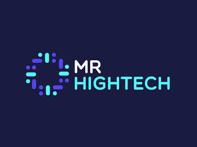 MrHighTech's Logo #1 adobe illustrator adobe photoshop branding computer design digital graphic design icon illustration logo logotype design media logo system technologies type typography vector website