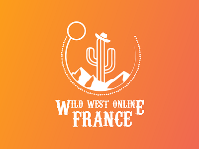 Wild West Online France's Logo adobe illustrator adobe photoshop branding design graphic design icon illustration logo logotype design media logo poster rainbow team logo type typography vector