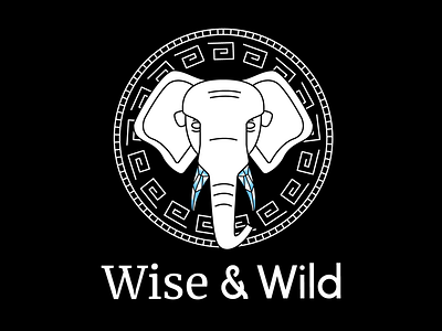 Wise & Wild's logo #2 adobe illustrator adobe photoshop black and white branding design diamond logo graphic design icon illustration logo logotype design media logo type typography vector